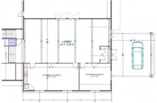 New Lobby and Conference Rooms Floor Plan